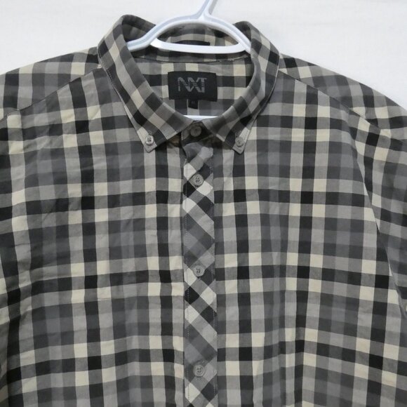 NXT | size 2X | Classic Short Sleeve Button-Up Plaid Shirt - Picture 4 of 14